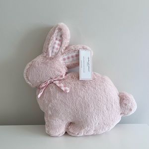 Cupcakes and Cashmere Faux Fur Bunny Pillow - Baby Pink